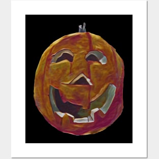 Laughing Grinning Pumpkin Posters and Art